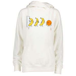 Knock Knock WhoS There Banana WhoS There Orange Womens Funnel Neck Pullover Hood