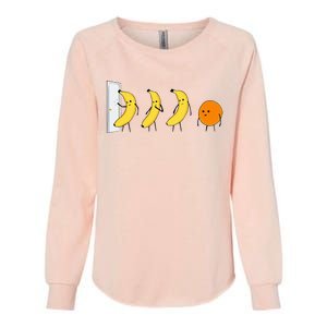 Knock Knock WhoS There Banana WhoS There Orange Womens California Wash Sweatshirt