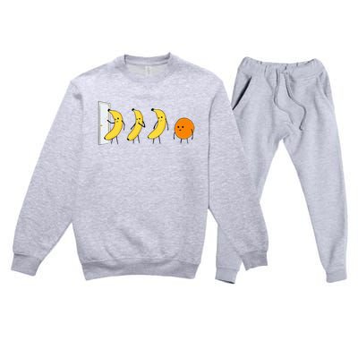 Knock Knock WhoS There Banana WhoS There Orange Premium Crewneck Sweatsuit Set