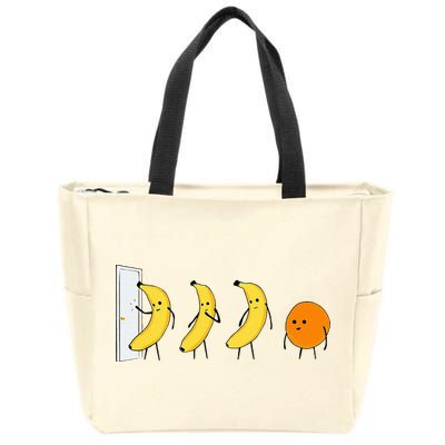 Knock Knock WhoS There Banana WhoS There Orange Zip Tote Bag