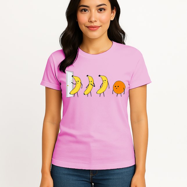 Knock Knock WhoS There Banana WhoS There Orange Womens T-Shirt