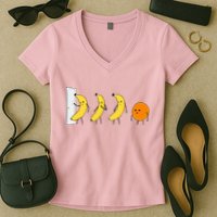 Knock Knock WhoS There Banana WhoS There Orange Women's V-Neck T-Shirt