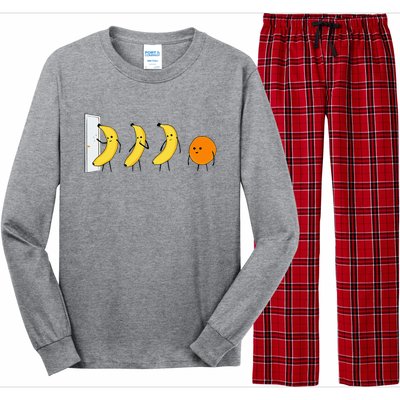 Knock Knock WhoS There Banana WhoS There Orange Long Sleeve Pajama Set