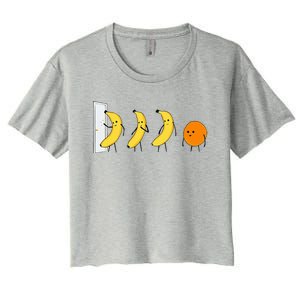 Knock Knock WhoS There Banana WhoS There Orange Women's Crop Top Tee