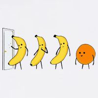 Knock Knock WhoS There Banana WhoS There Orange Hat