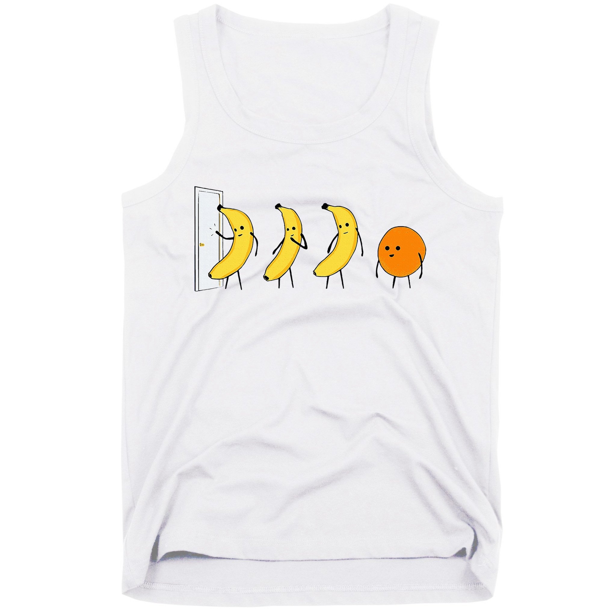 Knock Knock WhoS There Banana WhoS There Orange Tank Top
