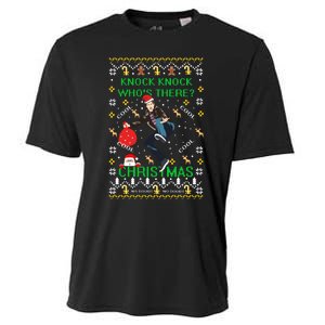 Knock Knock WhoS There Christmas Cooling Performance Crew T-Shirt