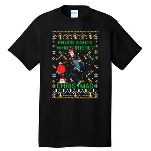 Knock Knock WhoS There Christmas Tall T-Shirt