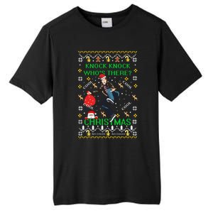 Knock Knock WhoS There Christmas Tall Fusion ChromaSoft Performance T-Shirt