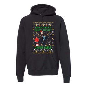 Knock Knock WhoS There Christmas Premium Hoodie