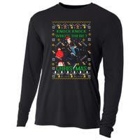 Knock Knock WhoS There Christmas Cooling Performance Long Sleeve Crew