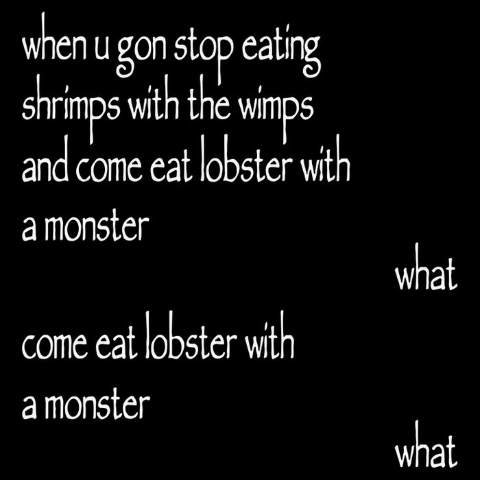 Karsten Kroening When U Gon Stop Eating Shrimps With The Wimps And Come Eat Lobs 16 in Basic Backpack