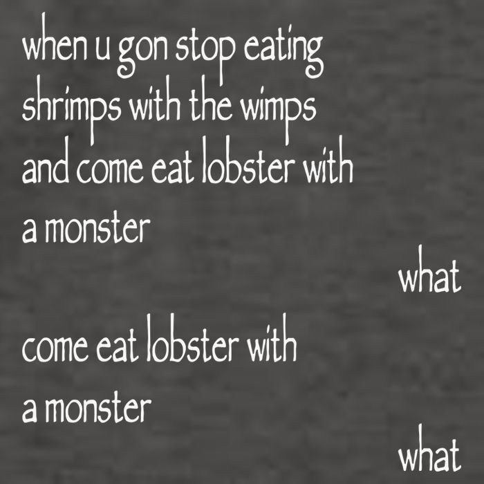 Karsten Kroening When U Gon Stop Eating Shrimps With The Wimps And Come Eat Lobs Vector Backpack