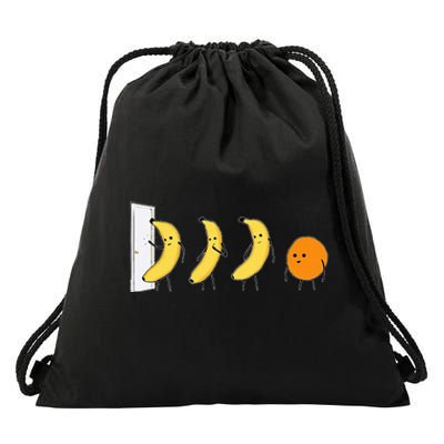 Knock Knock Whos There Banana Didnt Say Orange Drawstring Bag