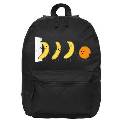 Knock Knock Whos There Banana Didnt Say Orange 16 in Basic Backpack