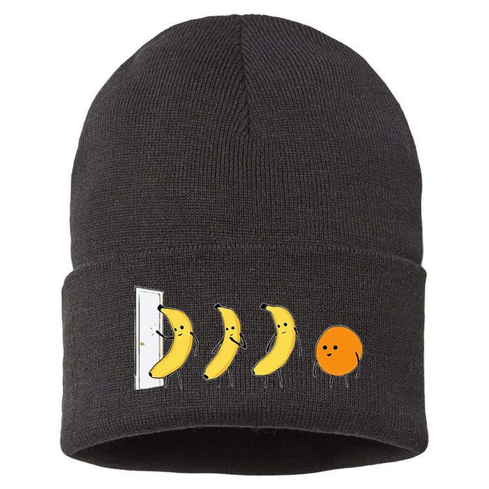 Knock Knock Whos There Banana Didnt Say Orange Sustainable Knit Beanie