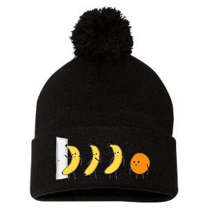 Knock Knock Whos There Banana Didnt Say Orange Pom Pom 12in Knit Beanie