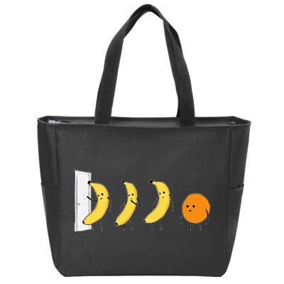 Knock Knock Whos There Banana Didnt Say Orange Zip Tote Bag