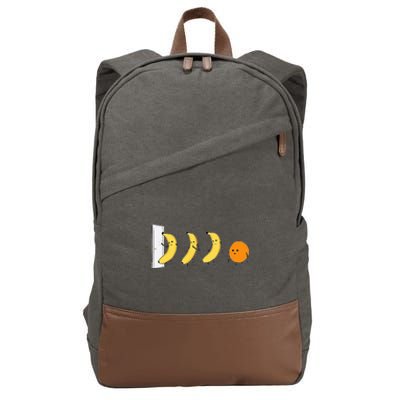 Knock Knock Whos There Banana Didnt Say Orange Cotton Canvas Backpack