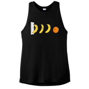 Knock Knock WhoS Here Banana WhoS Here Orange Ladies PosiCharge Tri-Blend Wicking Tank