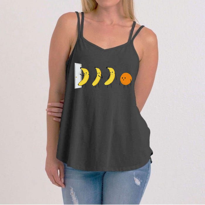 Knock Knock WhoS Here Banana WhoS Here Orange Women's Strappy Tank