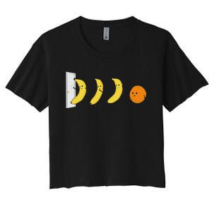 Knock Knock WhoS Here Banana WhoS Here Orange Women's Crop Top Tee