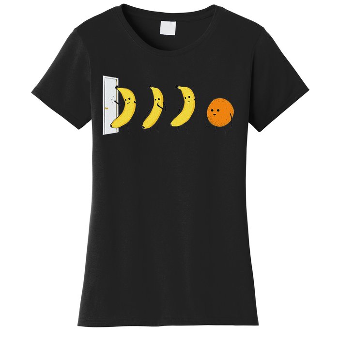 Knock Knock WhoS Here Banana WhoS Here Orange Women's T-Shirt