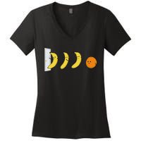 Knock Knock WhoS Here Banana WhoS Here Orange Women's V-Neck T-Shirt