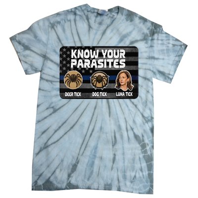 Kamala Know Your Parasites Deer Tick Dog Tick Luna Tick Tie-Dye T-Shirt