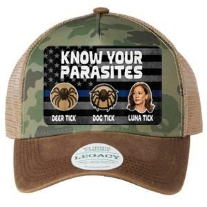 Kamala Know Your Parasites Deer Tick Dog Tick Luna Tick Legacy Tie Dye Trucker Hat