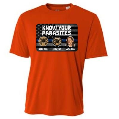 Kamala Know Your Parasites Deer Tick Dog Tick Luna Tick Cooling Performance Crew T-Shirt