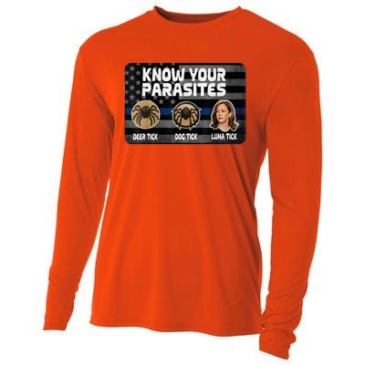 Kamala Know Your Parasites Deer Tick Dog Tick Luna Tick Cooling Performance Long Sleeve Crew