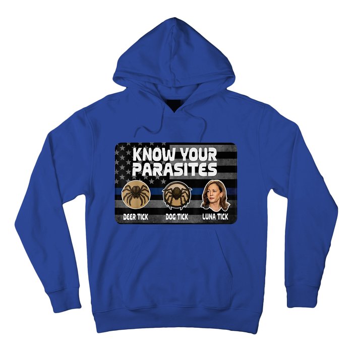 Kamala Know Your Parasites Deer Tick Dog Tick Luna Tick Hoodie