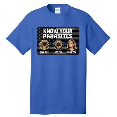 Kamala Know Your Parasites Deer Tick Dog Tick Luna Tick Tall T-Shirt