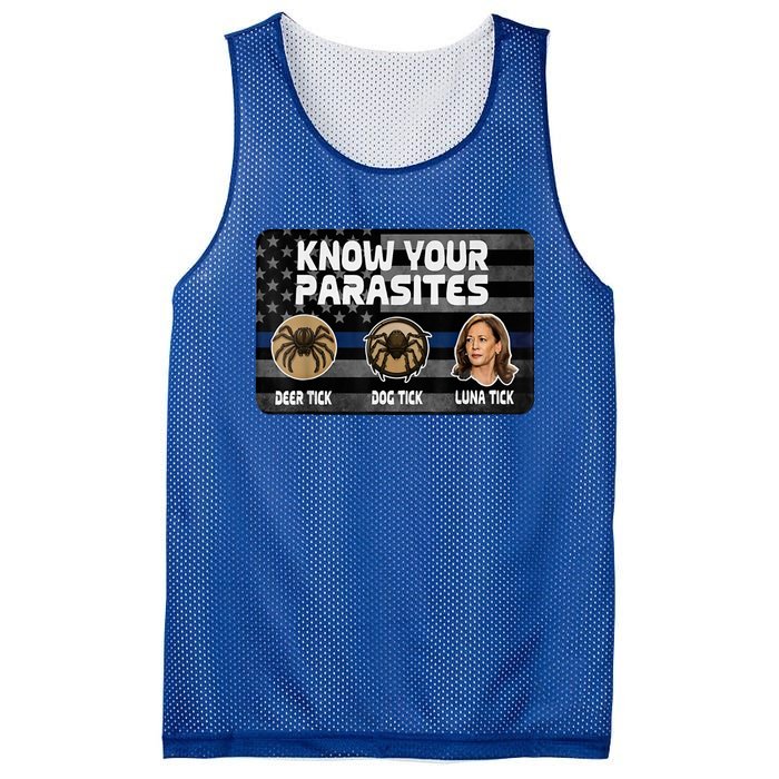 Kamala Know Your Parasites Deer Tick Dog Tick Luna Tick Mesh Reversible Basketball Jersey Tank