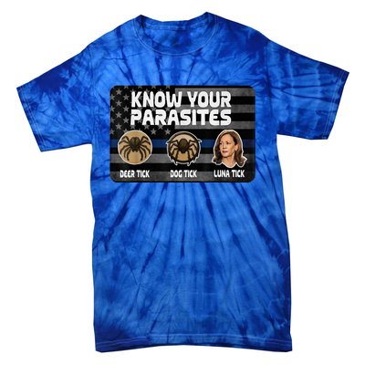 Kamala Know Your Parasites Deer Tick Dog Tick Luna Tick Tie-Dye T-Shirt