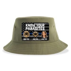 Kamala Know Your Parasites Deer Tick Dog Tick Luna Tick Sustainable Bucket Hat