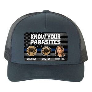 Kamala Know Your Parasites Deer Tick Dog Tick Luna Tick Yupoong Adult 5-Panel Trucker Hat