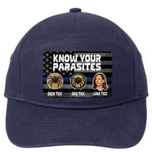 Kamala Know Your Parasites Deer Tick Dog Tick Luna Tick 7-Panel Snapback Hat