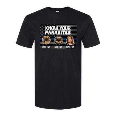 Kamala Know Your Parasites Deer Tick Dog Tick Luna Tick Softstyle CVC T-Shirt