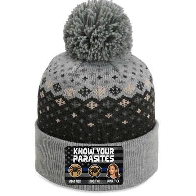 Kamala Know Your Parasites Deer Tick Dog Tick Luna Tick Gift The Baniff Cuffed Pom Beanie