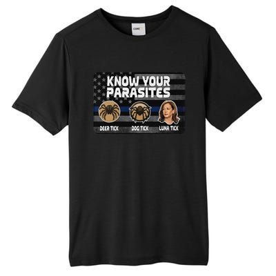 Kamala Know Your Parasites Deer Tick Dog Tick Luna Tick Gift Tall Fusion ChromaSoft Performance T-Shirt