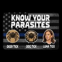 Kamala Know Your Parasites Deer Tick Dog Tick Luna Tick Gift Bucket Hat