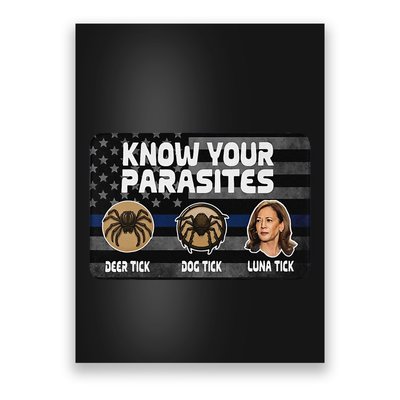 Kamala Know Your Parasites Deer Tick Dog Tick Luna Tick Gift Poster