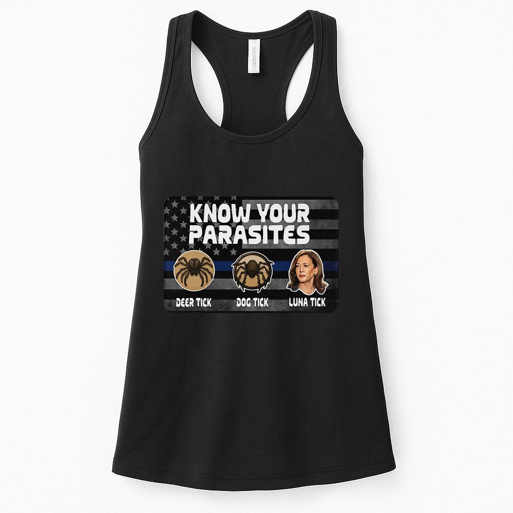 Kamala Know Your Parasites Deer Tick Dog Tick Luna Tick Gift Womens Tank Top