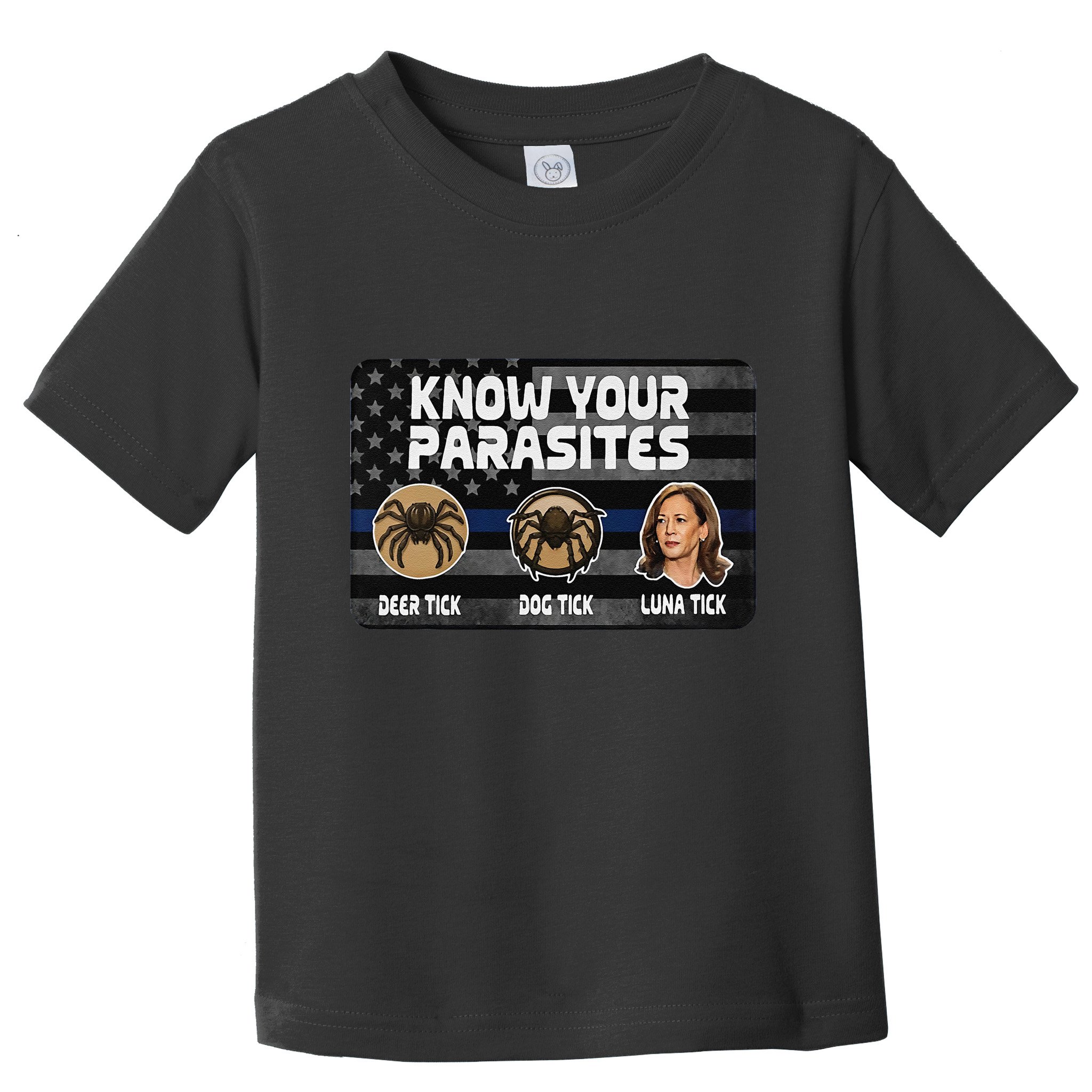 Kamala Know Your Parasites Deer Tick Dog Tick Luna Tick Gift Toddler T-Shirt