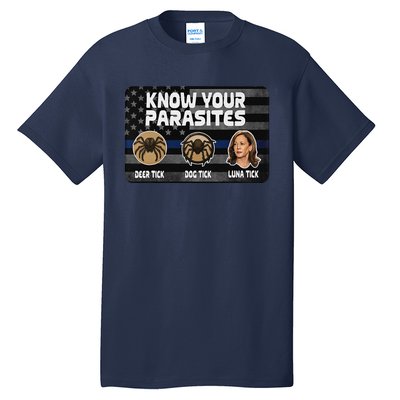 Kamala Know Your Parasites Deer Tick Dog Tick Luna Tick Gift Tall T-Shirt