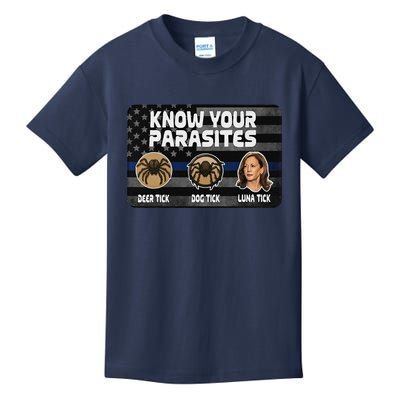 Kamala Know Your Parasites Deer Tick Dog Tick Luna Tick Gift Kids T-Shirt