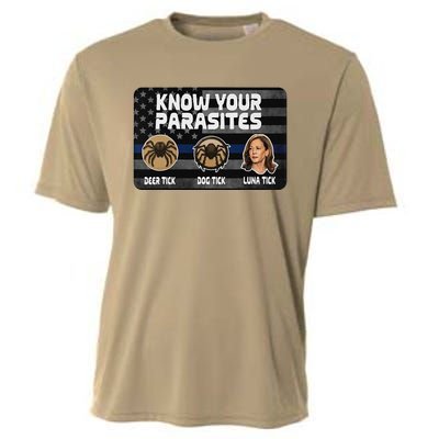 Kamala Know Your Parasites Deer Tick Dog Tick Luna Tick Gift Cooling Performance Crew T-Shirt