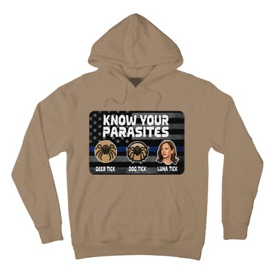 Kamala Know Your Parasites Deer Tick Dog Tick Luna Tick Gift Hoodie